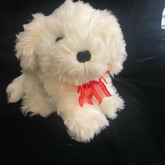 Vintage Maltese Puppy dog stuffed animal plush - Picture 3 of 8